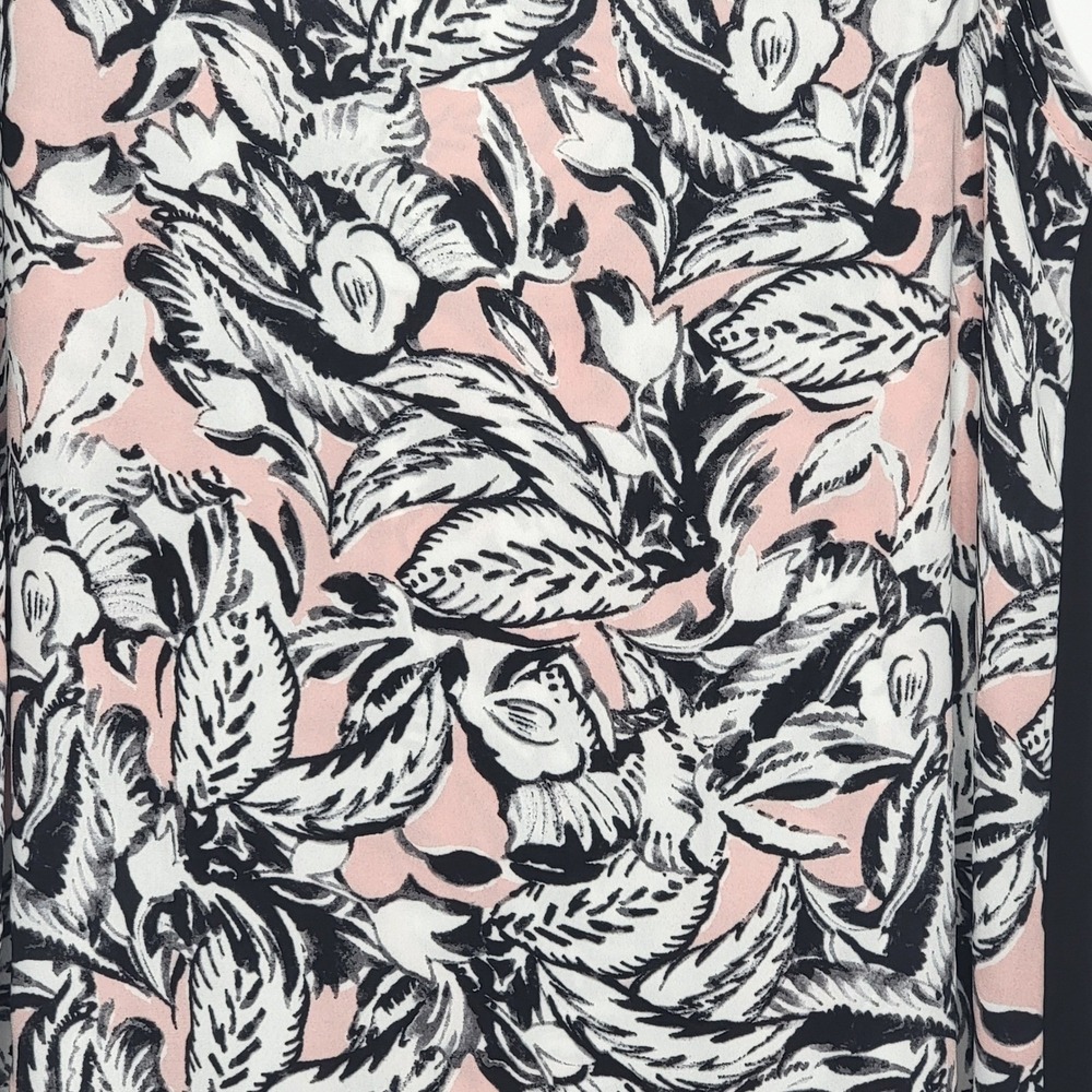 Karen Kane Top Blouse Size M Floral Print High Low Hem Sleeveless Tank - Picture 2 of 9